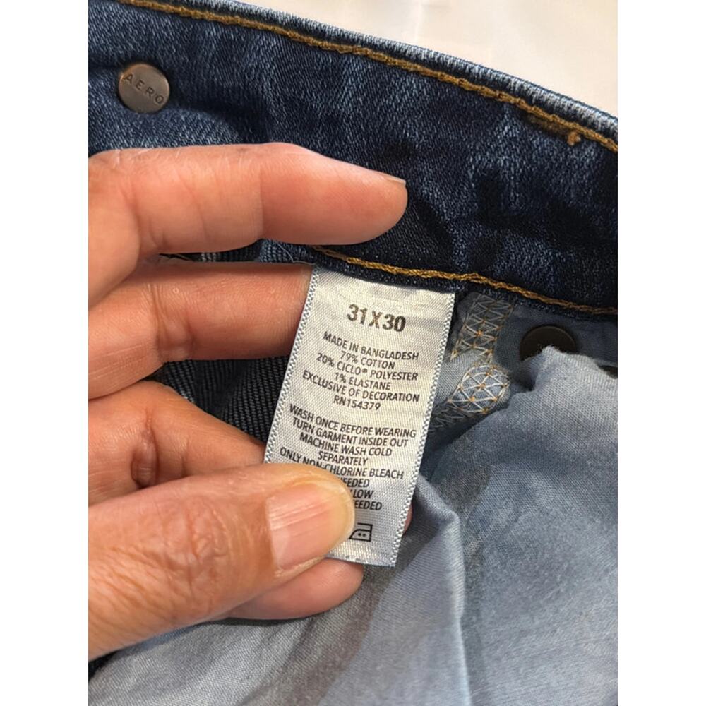 Aero pastel men’s blue denim jeans slim 31×32 2808 - Picture 5 of 5